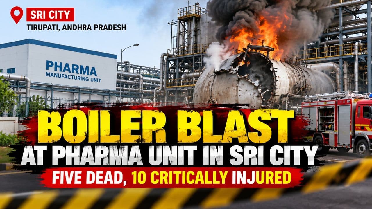Boiler Blast at Pharma Unit in Sri City Claims Five Lives
