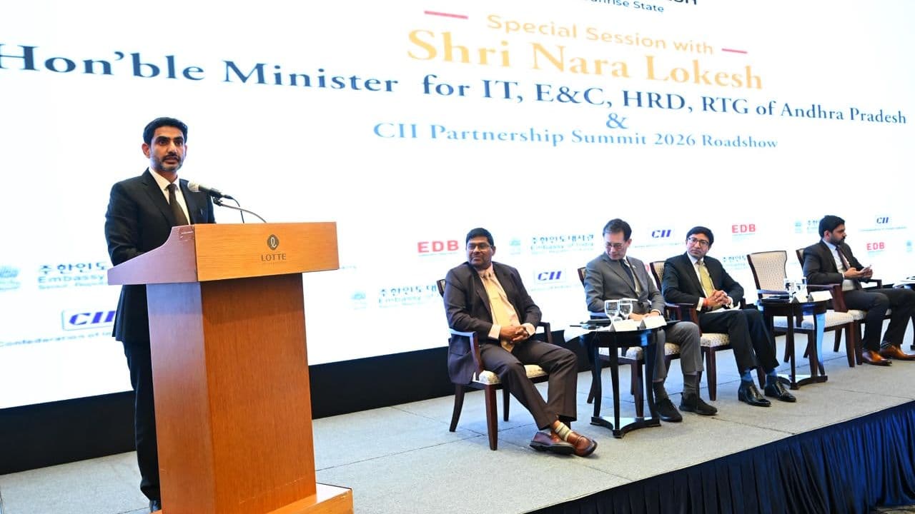 Andhra Pradesh Minister for Human Resource Development, Information Technology, Electronics & Communications and RTGS, Nara Lokesh