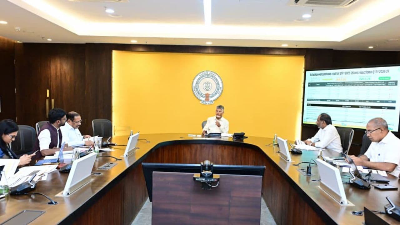 CM Chandrababu Naidu reviews the Energy Department’s plans to expand power generation and reduce electricity costs in AP