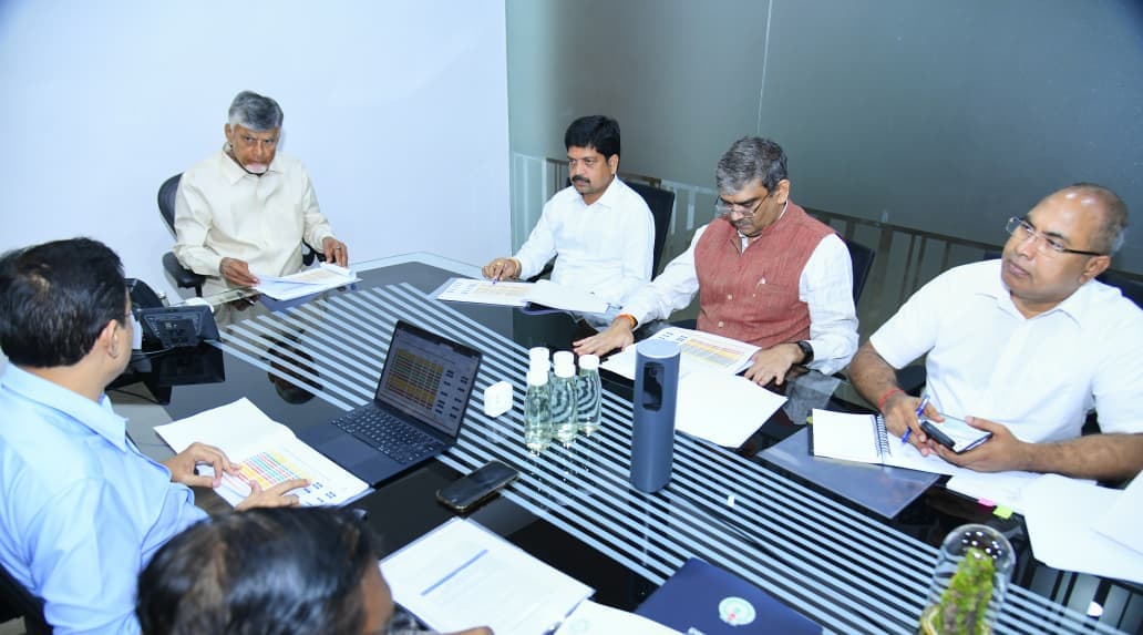 CM Chandrababu review with Mining department