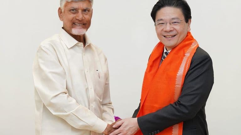 Chandrababu Naidu Meets Singapore PM Lawrence Wong