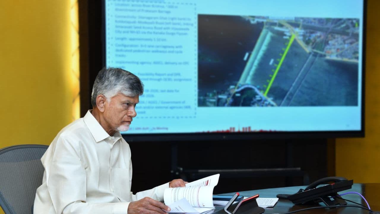 Chief Minister N. Chandrababu Naidu chairs a review meeting on agriculture, El Niño preparedness and aquaculture at the Secretariat.