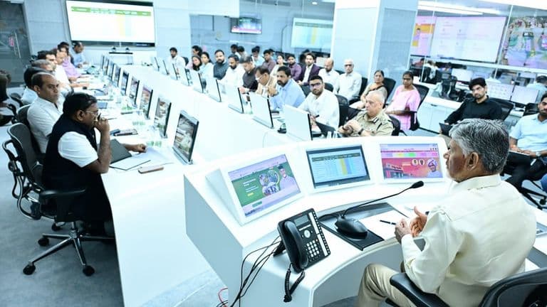 Chief Minister N. Chandrababu Naidu reviews preparations for Prime Minister Narendra Modi's visit to inaugurate the Alluri Sitarama Raju International Airport on August 1.