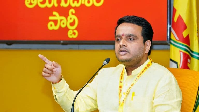 Chintakayala Vijay addressed a press meet at TDP Central Office in Mangalagiri