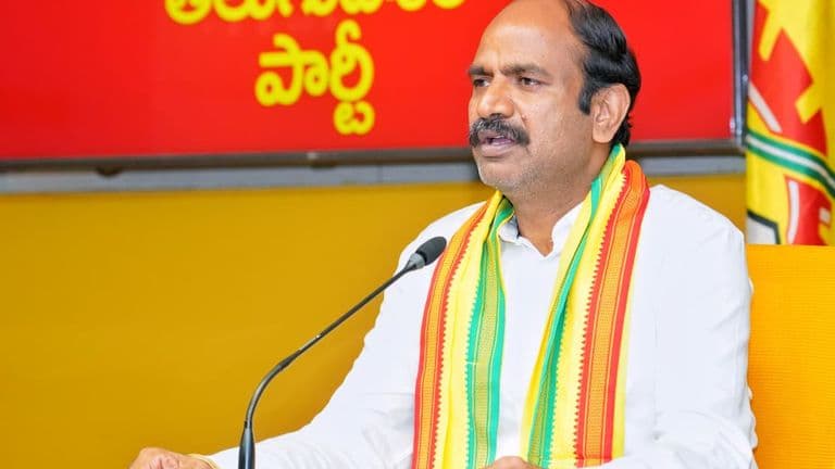 Kalisetti Appala Naidu addresses the media at the TDP Central Office in Mangalagiri on Friday