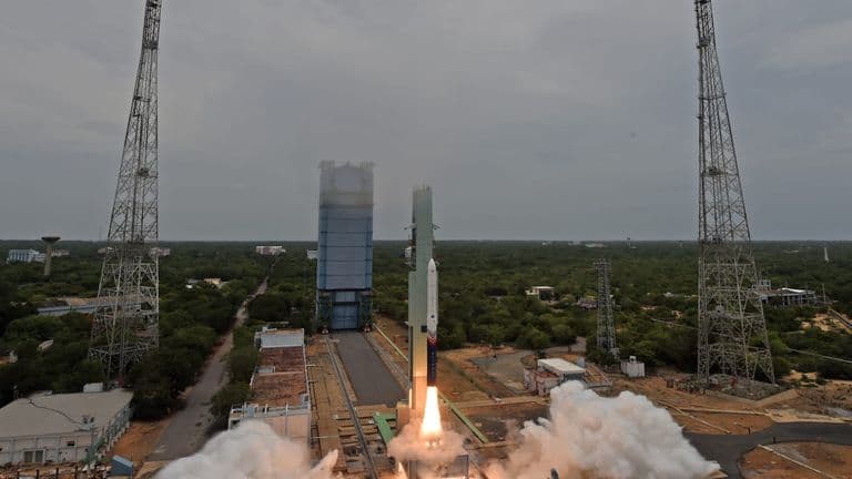 Skyroot Aerospace's Vikram-I lifts off from Sriharikota, becoming India's first private orbital launch vehicle.