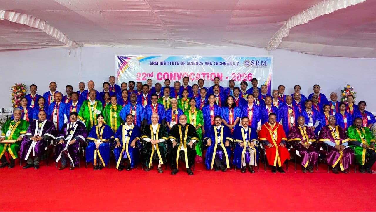 Vice President Shri C. P. Radhakrishnan graced the 22nd Convocation of S.R.M. Institute of Science and Technology